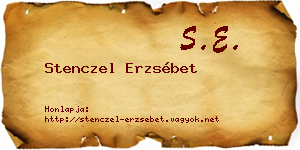 Stenczel Erzsébet névjegykártya
